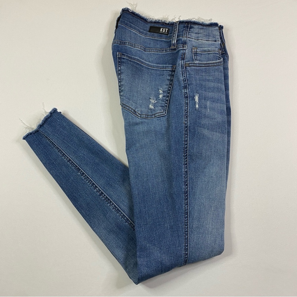 Kut from the Kloth Mia Fab Ab Toothpick Skinny Jeans Women's 4 Button Fly‎